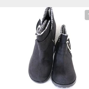 NEW Girls SONOMA Heather Black Ankle Boots